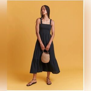 XL MARINE LAYER SMOCKED TOP MAXI DRESS NWT